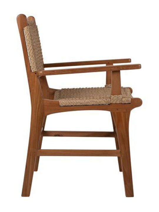Fotoliu de exterior Rattan Natural-beige 54x55x86cm