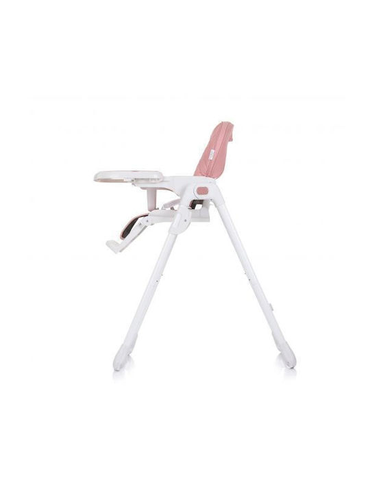 Chipolino Eat Up Baby Hochstuhl mit Höhenverstellbar und Klappbar Rose Water