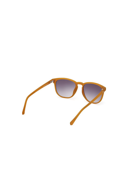 Guess Unisex Sunglasses With Orange Frame And Grey Lens
