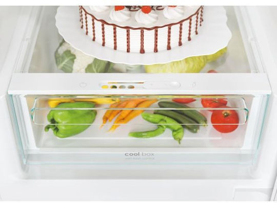 Candy Combină frigorifică 377lt Total NoFrost Î200xL59.5xA65.8cm. Inox CCE4T620ES