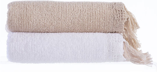 Nef-Nef Homeware Σετ Πετσέτες Μπάνιου 3τμχ Juniper Beige Βάρους 550gr/m²