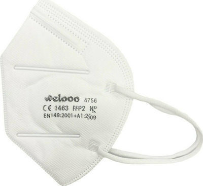 Welooo Disposable Protective Mask FFP2 BFE >98% 40pcs