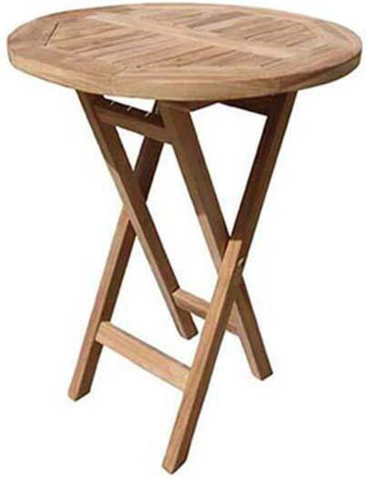 Garten- und Terrassentisch aus Teak Zusammenklappbar Bl5047G 120x120x80cm