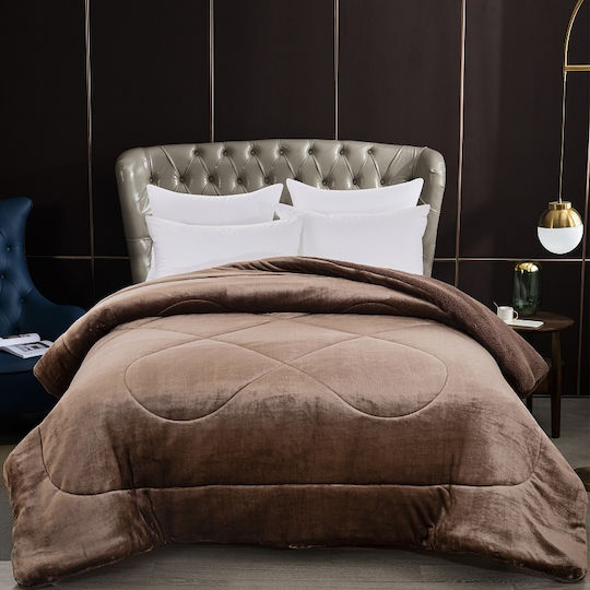 Sunshine Bettbezug Einzelbett 160x220cm Coral Mocha