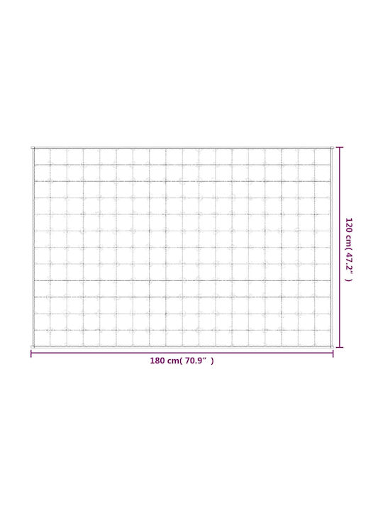 vidaXL Одеяло Гравитация За Канапе 120x180см Сиво