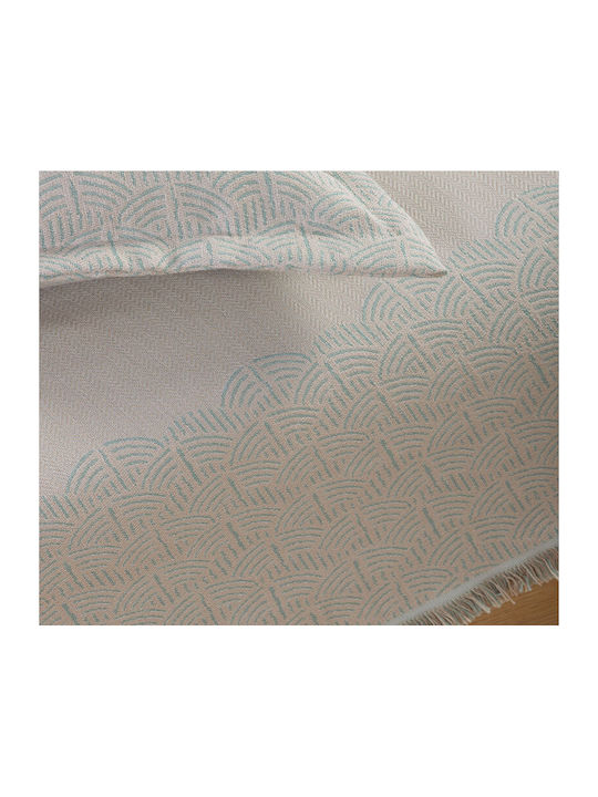 Nef-Nef Homeware Maximus Ριχτάρι Πολυθρόνας Ζακάρ 170x180εκ. Beige