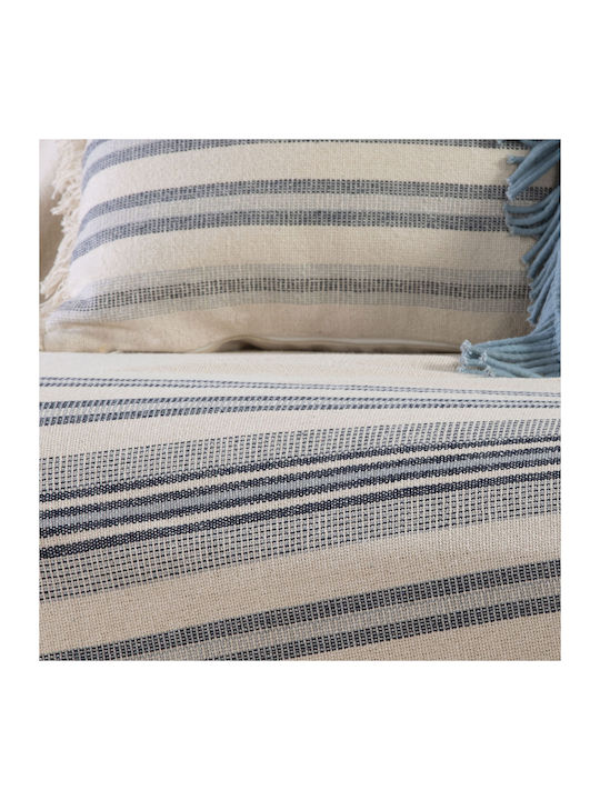 Nef-Nef Homeware Miles Ριχτάρι Διθέσιου Καναπέ 180x250εκ. White / Blue