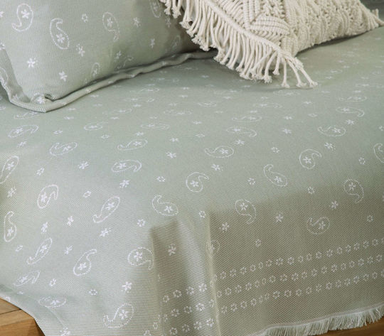 Nef-Nef Homeware Gloom Ριχτάρι Πολυθρόνας Ζακάρ 170x180εκ. Green
