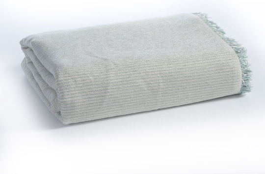 Nef-Nef Homeware Nature 22 Ριχτάρι Διθέσιου Καναπέ Ζακάρ 170x250εκ. Aqua