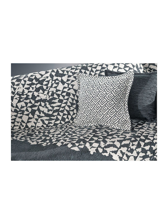 Guy Laroche Duomo Покривка Фотьойл 2 Страни Шенил 150x180см Антрацит