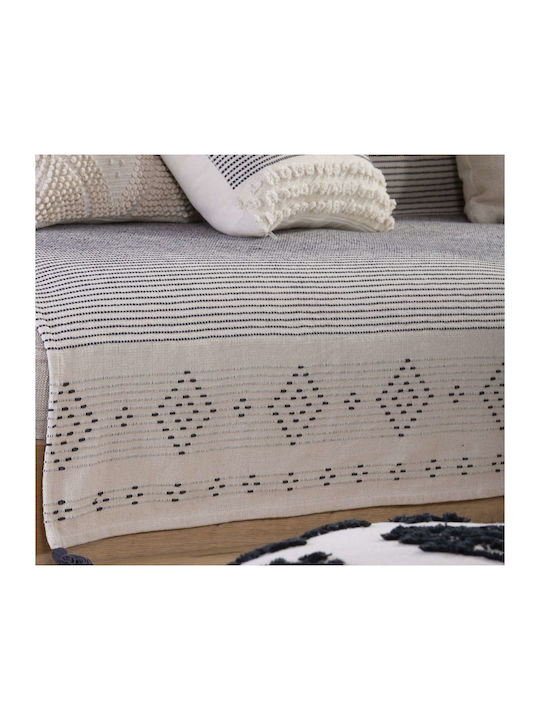 Nef-Nef Homeware Cuvertură Pentru Canapea 4 Locuri Jacquard 180x350 cm Antracit