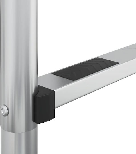 vidaXL Poolzubehör 54x38x211cm Silver