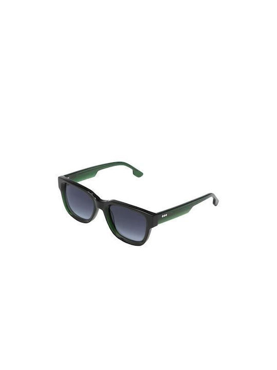 Komono Danny Willow Men's Sunglasses with Green Plastic Frame and Black Lens