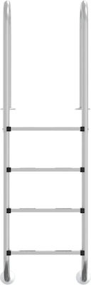 vidaXL Stainless Steel Pool Ladder 184.5x54x38cm