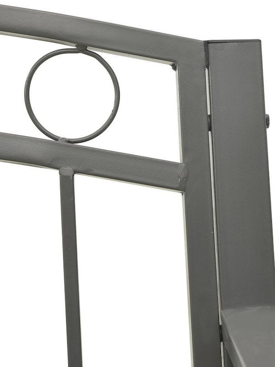 Bench Outdoor Metal Gray 120x51x60cm