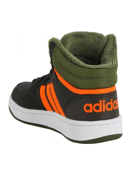 Hoops Mid Παιδικά Sneakers High Χακί