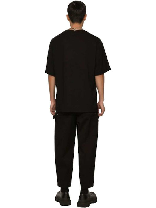 Dolce & Gabbana Sicily Ανδρικό T-shirt Μαύρο με Λογότυπο