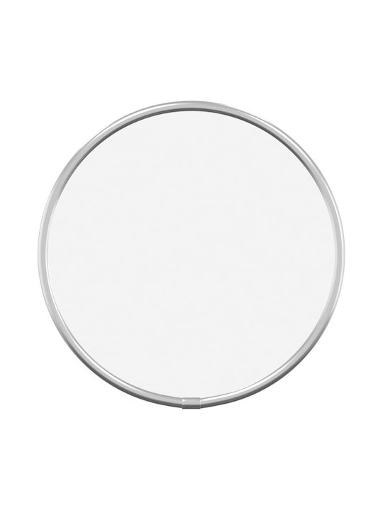 vidaXL Wall Mirror with Silver Glass Frame Diameter 20cm 1pcs