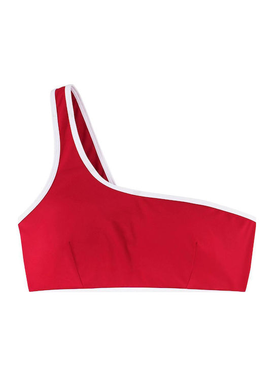 Bikinioberteile Mit Einer Schulter Rote