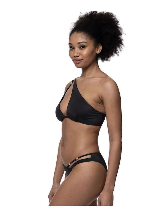 Ibadan Bikini με έναν Ώμο Μαύρο