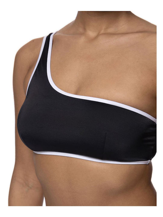 Bikini με έναν Ώμο Μαύρο