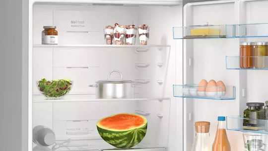 Bosch Ψυγειοκαταψύκτης 526lt Total NoFrost Υ186xΠ75xΒ80εκ. Inox KGN76XIEP