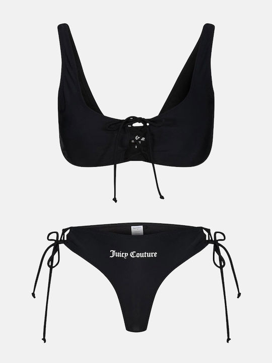 Erika Lattice Set Bikini Μπουστάκι & Brazil Μαύρο