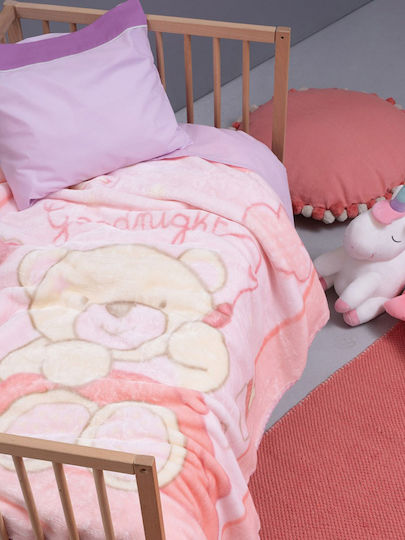 Palamaiki Κουβέρτα Κούνιας Bebe Velour BV720 110x140εκ.