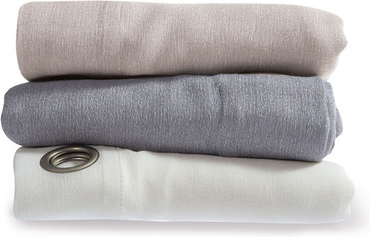 Nef-Nef Homeware Renata Vorhänge Grommet Grau 140x265cm