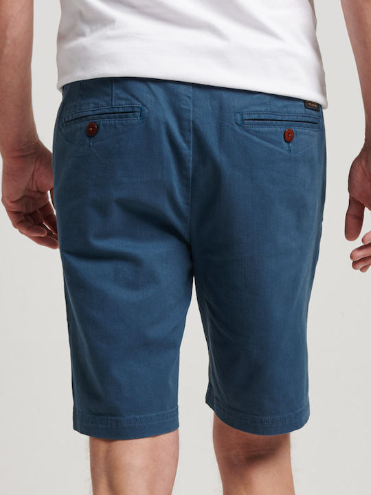 Vintage Officer Men's Shorts Chino Navy Blue