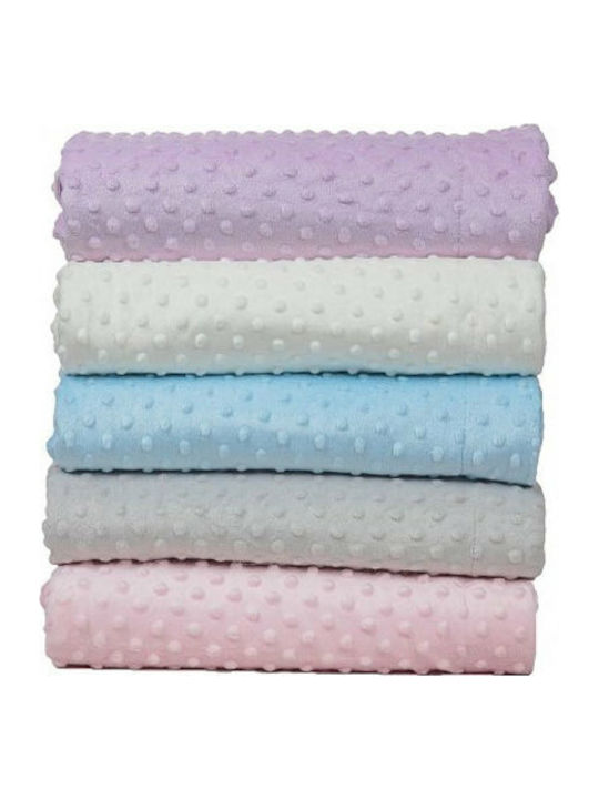 Morven Decke Babydecken Wickeltücher für Kinderzimmer Topitos 044 Samt Rosa 80x110cm