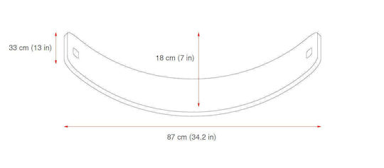 Curve Lab Παιχνίδι Ισορροπίας Ξύλινη Σανίδα Perfect Arc