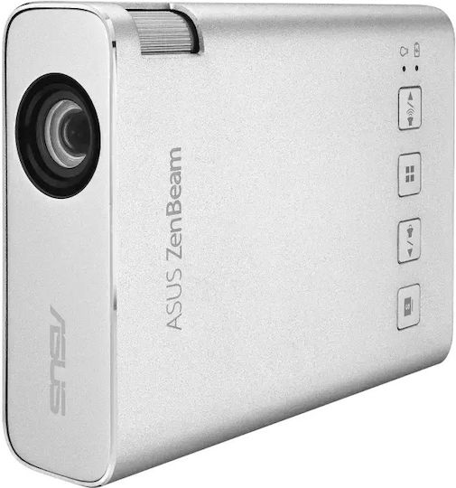 Asus ZenBeam E1R 90LJ00J3-B01070 Mini Projektor DLP LED-Lampe mit Wi-Fi und Eingebauten Lautsprechern Silber