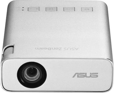 Asus ZenBeam E1R Mini Projector Λάμπας LED με Wi-Fi και Ενσωματωμένα Ηχεία Ασημί