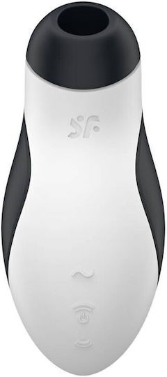 Satisfyer Orca Αναρροφητής Vagin cu Vibrații Stimulator și vibrator Air Pulse Black / White 1buc