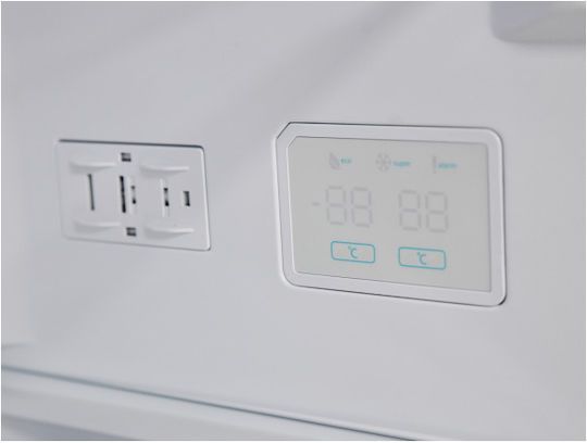 Sharp 367лт NoFrost В201xШ59.5xД65см. Бял SJ-BA20DMXWF