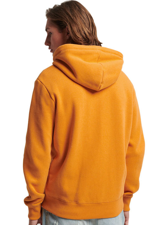 Superdry Ζακέτα Thrift Gold Marl με Κουκούλα