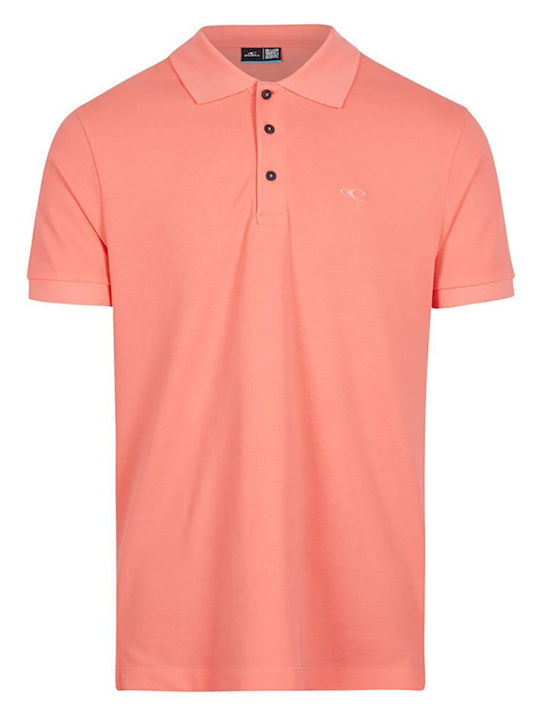 O'neill Men's Short Sleeve Blouse Polo Peach