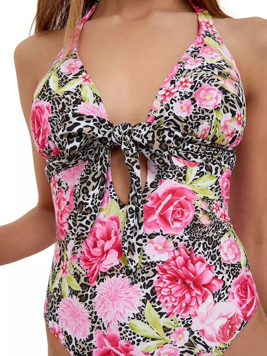 Costum De Baie Întreg Floral Animal/Flower Rose