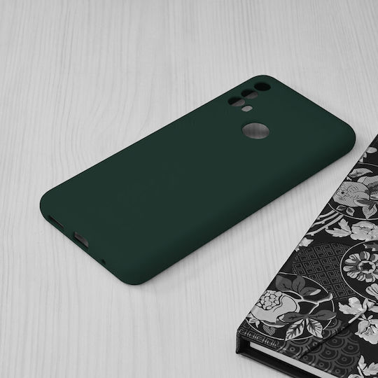 Techsuit Soft Edge Coperta din spate Silicon Verde închis (Motorola Moto E40, Moto E30)