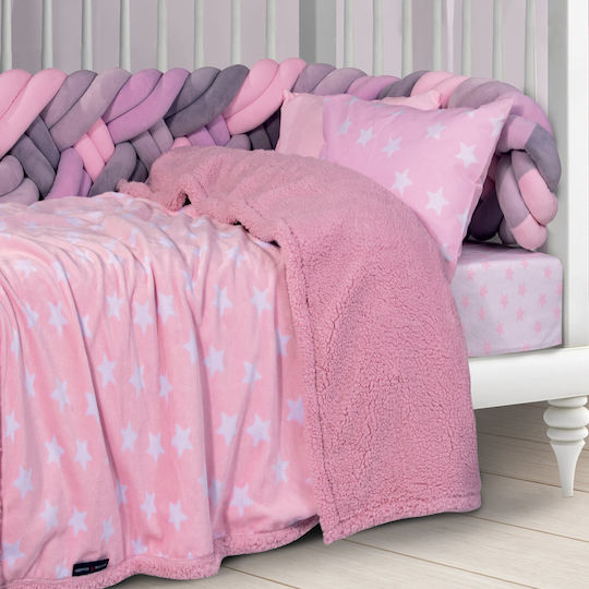 Das Home Decke Kinderbett 8824 Vlies Rosa 110x150cm