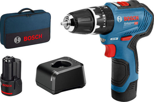 Bosch GSB 12V-30 Șurubelniță cu percuție Mașină de găurit Baterie Fără perii 12V 06019G9104