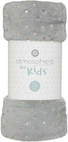 Atmosphera Blanket Nursery Swaddling Blankets Gray 75x100cm