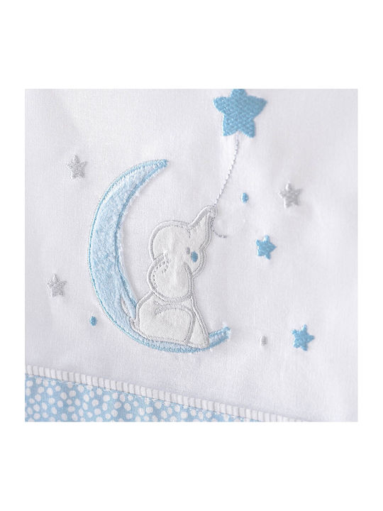 Rythmos Blanket Cot Elephant Waffle White 120x150cm