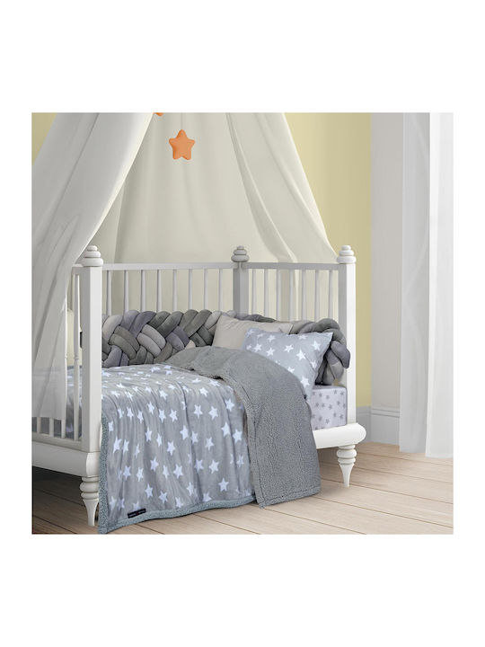 Das Home Blanket Nursery Swaddling Blankets Fleece Gray 80x110cm