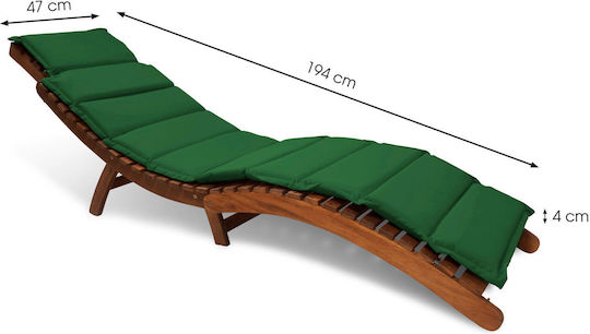 Fieldmann Pernă Pentru Pat De Soare Verde 194x47cm