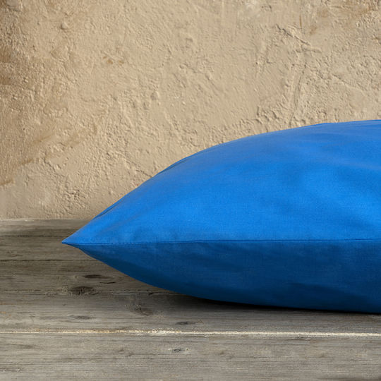 Nima Unicolors Σετ Μαξιλαροθήκες Sea Blue 52x72εκ.