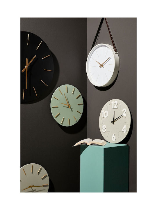 Bizzotto Timing Wanduhr Hölzernes Grey Ø40cm