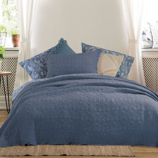Nef-Nef Homeware Laren Blue Σετ Καπιτονέ 52x72cm Nef-Nef Homeware Laren Blue Σετ Καπιτονέ 52x72cm