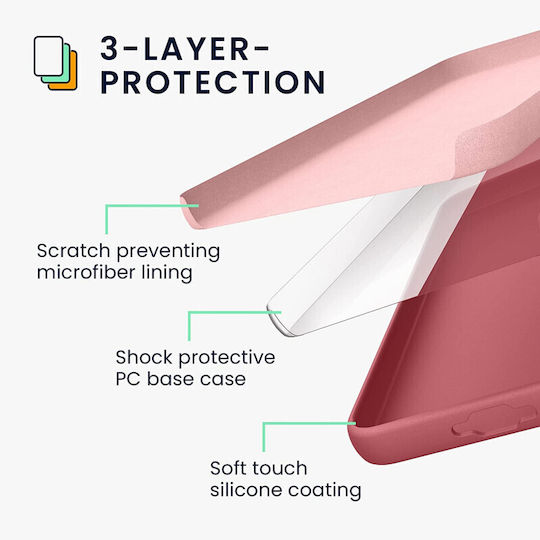 KWmobile Rubberized TPU Back Cover Σιλικόνης Dark Rose (Galaxy S23+)